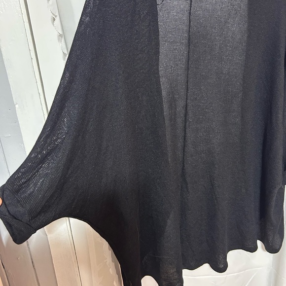 Kismet Black Cardigan with bat wings . Lightweight for the cool summer evenings - Picture 8 of 9